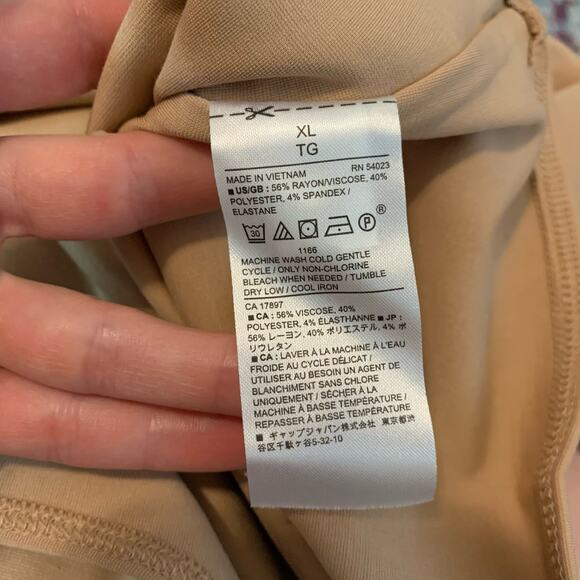 New Neutral Tan Banana Republic Bodysuit Size XL - Picture 4 of 6